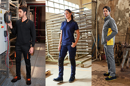 modelos de ropa de trabajo para industria y construcción